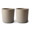 Mushie Dinnerware Cups For Kids | Made In Denmark, Set Of 2 (Vanilla)