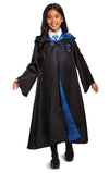 Disguise Harry Potter Ravenclaw Robe Deluxe Childrens Costume Accessory, Black & Blue, Kids Size Small (4-6)