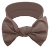 Babygiz Baby Girl Headbands-Infant,Toddler Cotton Handmade Hairbands With Bows Child Hair Accessories (Brown)