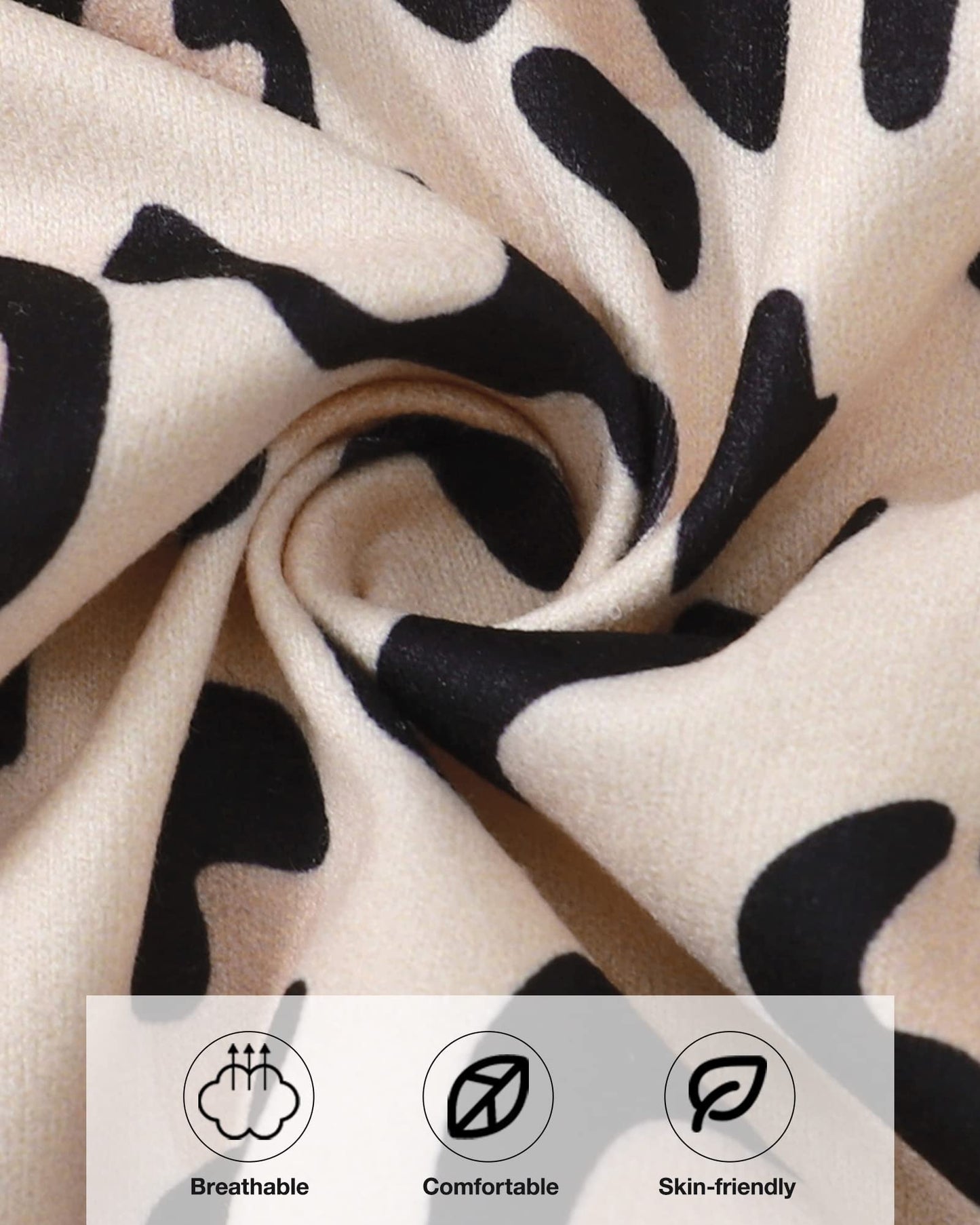 Caretoo Toddler Baby Girl Summer Clothes Set Ruffle Print Long Sleeves Pink Tops Ripped Jeans Pants 2Pcs Outfits 6M-4T