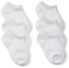 Jefferies Socks Baby Girls' Seamless Capri Liner Socks 6 Pair Pack, White, Toddler