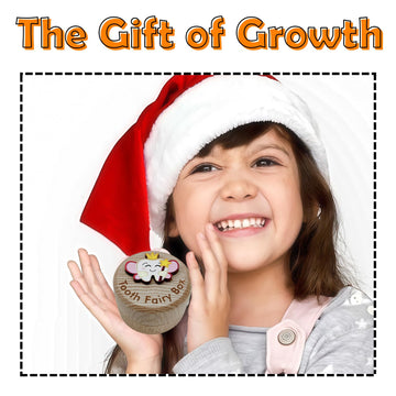 Baby Tooth Fairy Box, 3D Tooth Box Keepsake Holder For Lost Tooth Kids Gifts | Wooden Tooth Holder & Organizer - Pink