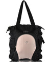 Obersee Innsbruck Diaper Bag Tote with Cooler, Black/Bubble Gum