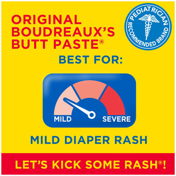 Boudreaux'S Butt Paste Original Diaper Rash Ointment Tube, 4 Oz