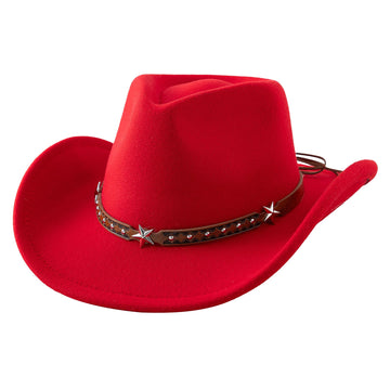 Jastore Toddler Baby Cowboy Hat Infant Baby Boys Girl Cowgirl Hats Kids Western Cowboy Hat (Us, Age, 18 Months, 4 Years, Red)