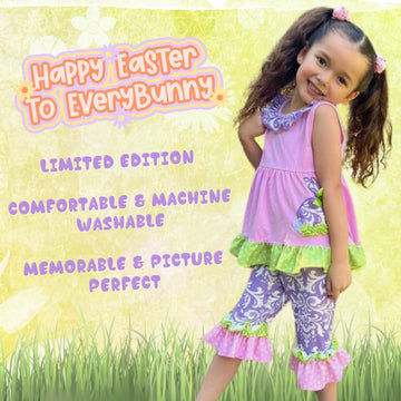 Unique Baby Girls Damask Easter Outfit Toddler Girl, Toddler Easter Outfit Girl, Toddler Girl Easter Outfit (4T/M, Pink)