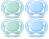 Philips Avent Ultra Air Pacifier 0-6 Months, Pink/Peach, 4 Pack, Scf245/40