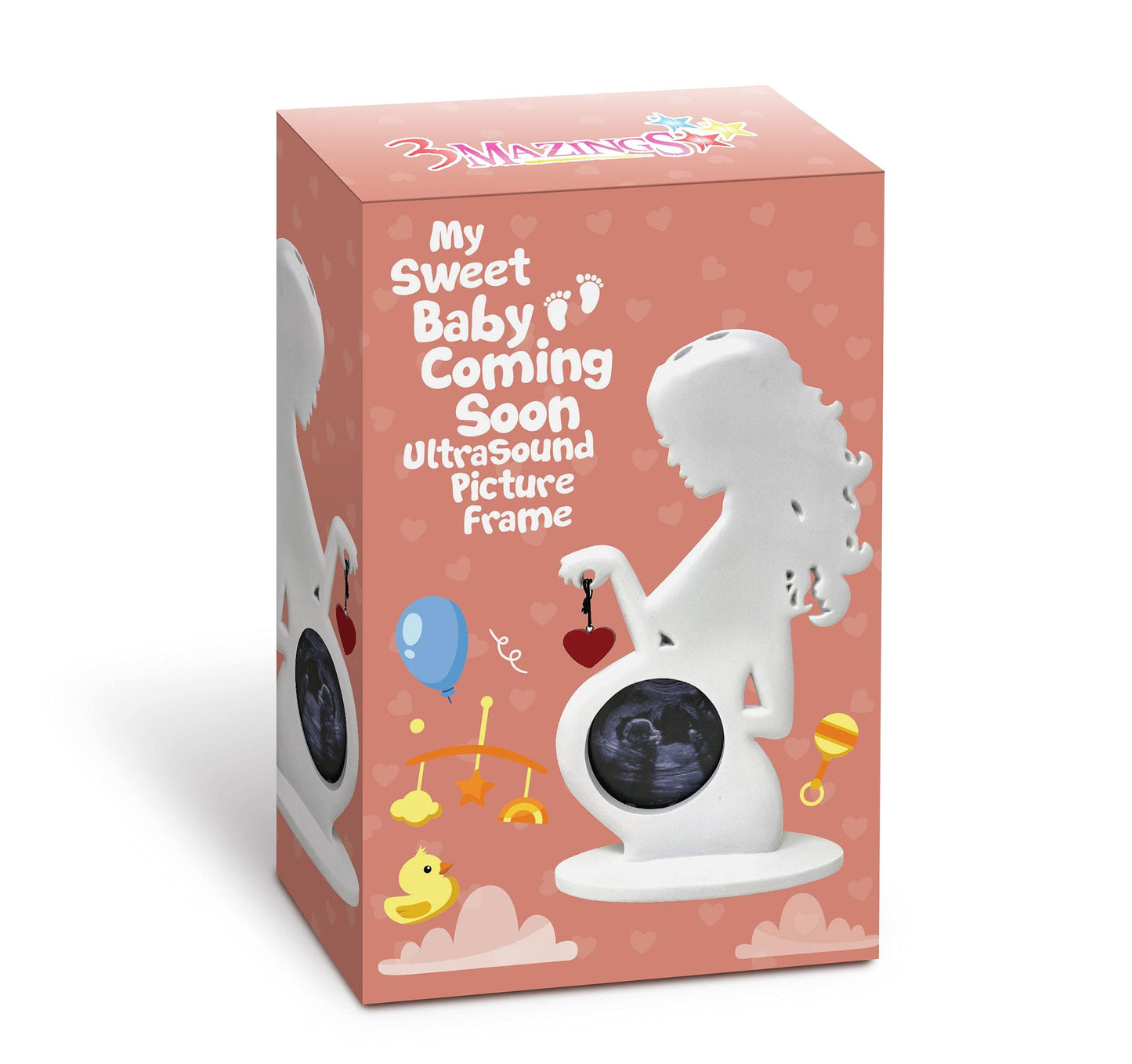 3Mazings Ultrasound Picture Frame Pregnancy Gifts For First Time Moms Baby Sonogram Frames Gift For Pregnant Women Expecting Par