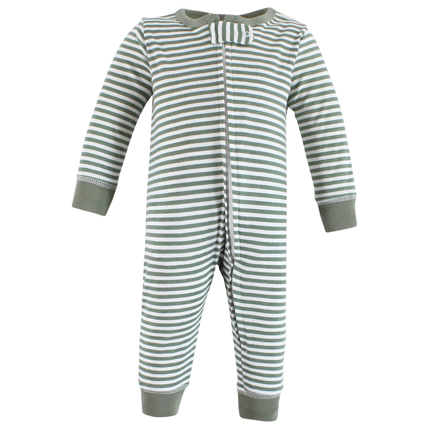 Hudson Baby Unisex Baby Cotton Sleep And Play, Blue Green Dino, 3-6 Months