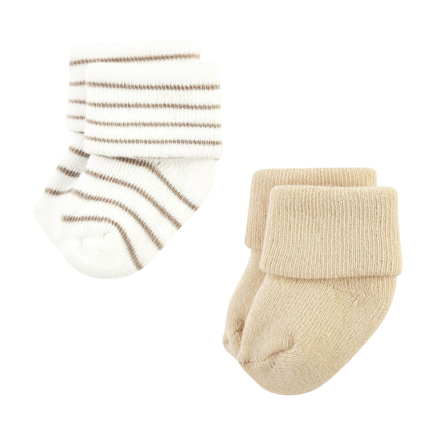 Hudson Baby Unisex Baby Cotton Rich Newborn And Terry Socks, Modern Giraffe, 0-6 Months