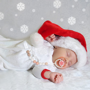 Pacifier Clips For Baby Boys Girls 2 Pack (Orange Pink)