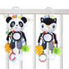 MokukuToys High Contrast Baby Toys,Black and White Hanging Toys,Animal Plush Hanging Toy,Car Seat Stroller Toys Gift for Newborn