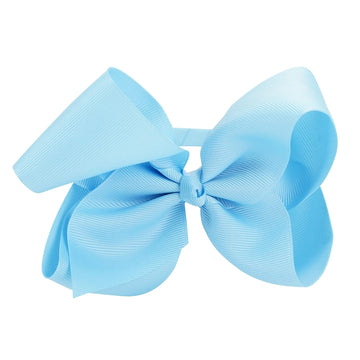 Meedee Baby Blue Grosgrain Ribbon Headbands - Fashion Big Bow Hair Accessories For Toddlers, Kids, Teens Dress Decoration, Makeu