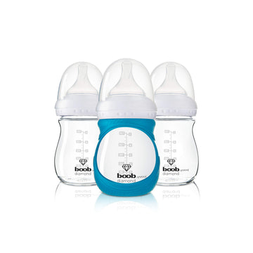 Joovy Boob Diamond 5 Ounce 3 Piece With Turq Sleeve, 1.21 Pounds