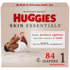 Huggies Size 1 Diapers, Skin Essentials Baby Diapers, Size 1 (8-14 Lbs), 84 Count