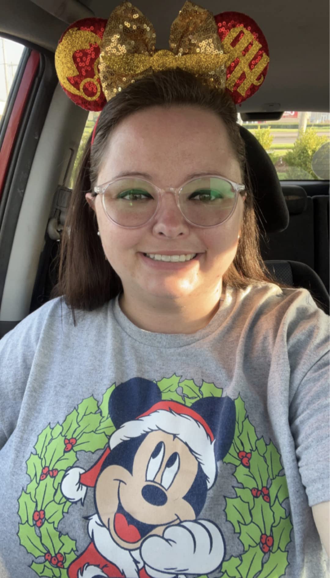 Clgift Iridescent, Sparkle And Sequin Mouse Ears - Silver, Gold, Blue, Rainbow, Classic Red (Hp)