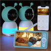 Boifun 2K Split-Screen 5 Inch Wi-Fi Baby Monitor With 2 Cameras, Colorful Night Light, Ai Motion & Sound & Humidity & Temp Detec