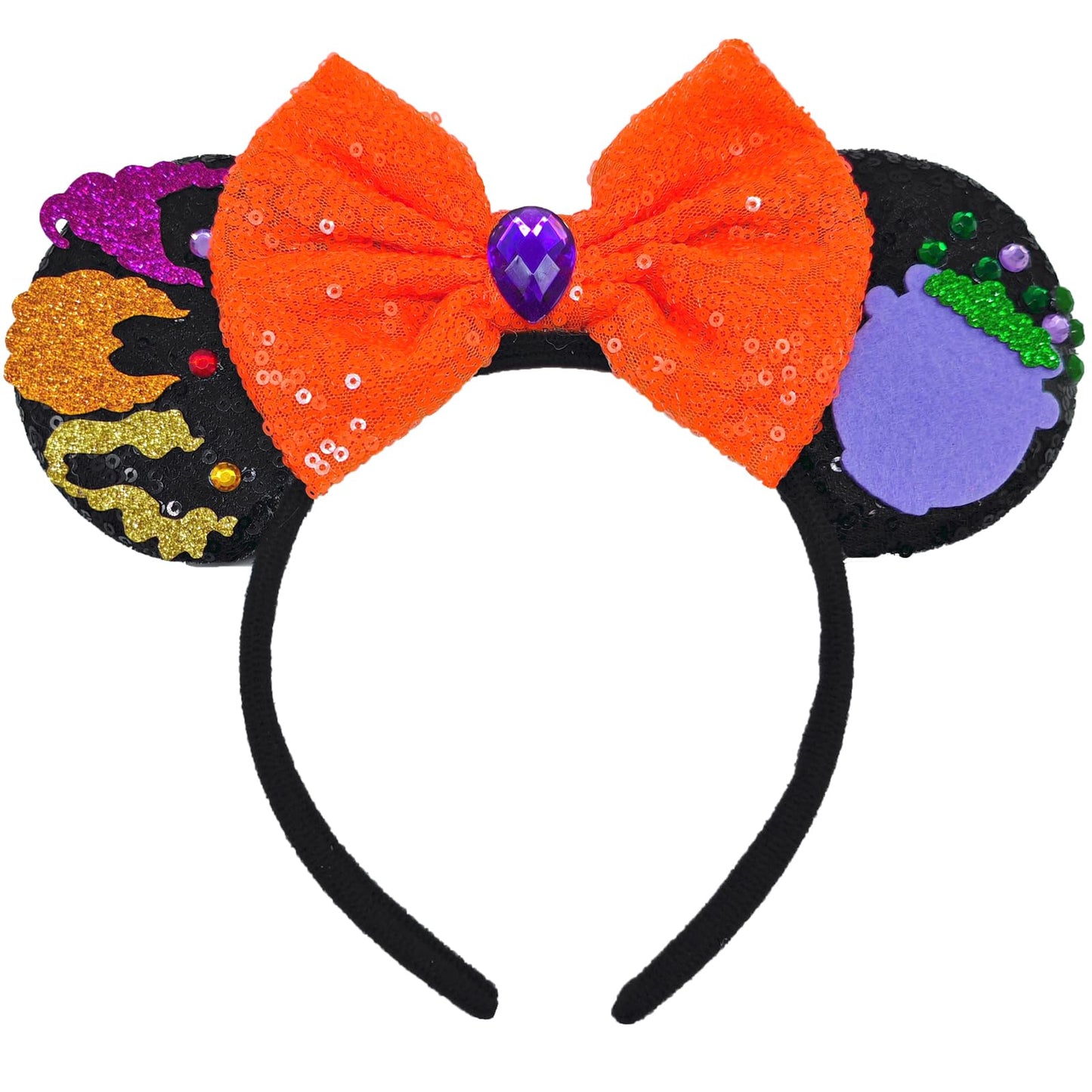 Zhennan Halloween Bow Ear Headbands 17