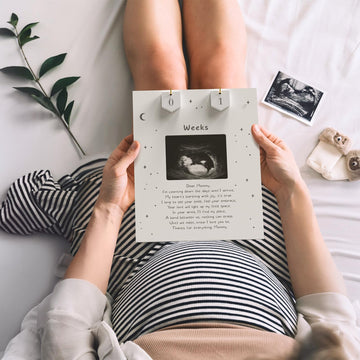 Sonogram Picture Frame Countdown Weeks - Baby Shower Welcome Sign - Standard 4'X3' Ultrasound Photo - Pregnancy Announcements