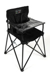 Ciao! Baby Portable High Chair For Travel, Fold Up High Chair With Tray, Black