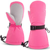 Winter Kids Waterproof Gloves For Boys Girls Snow Ski Toddler Baby Mittens Outdoor For Infant Teens 1-5T (N-Pink, L(4-6T))