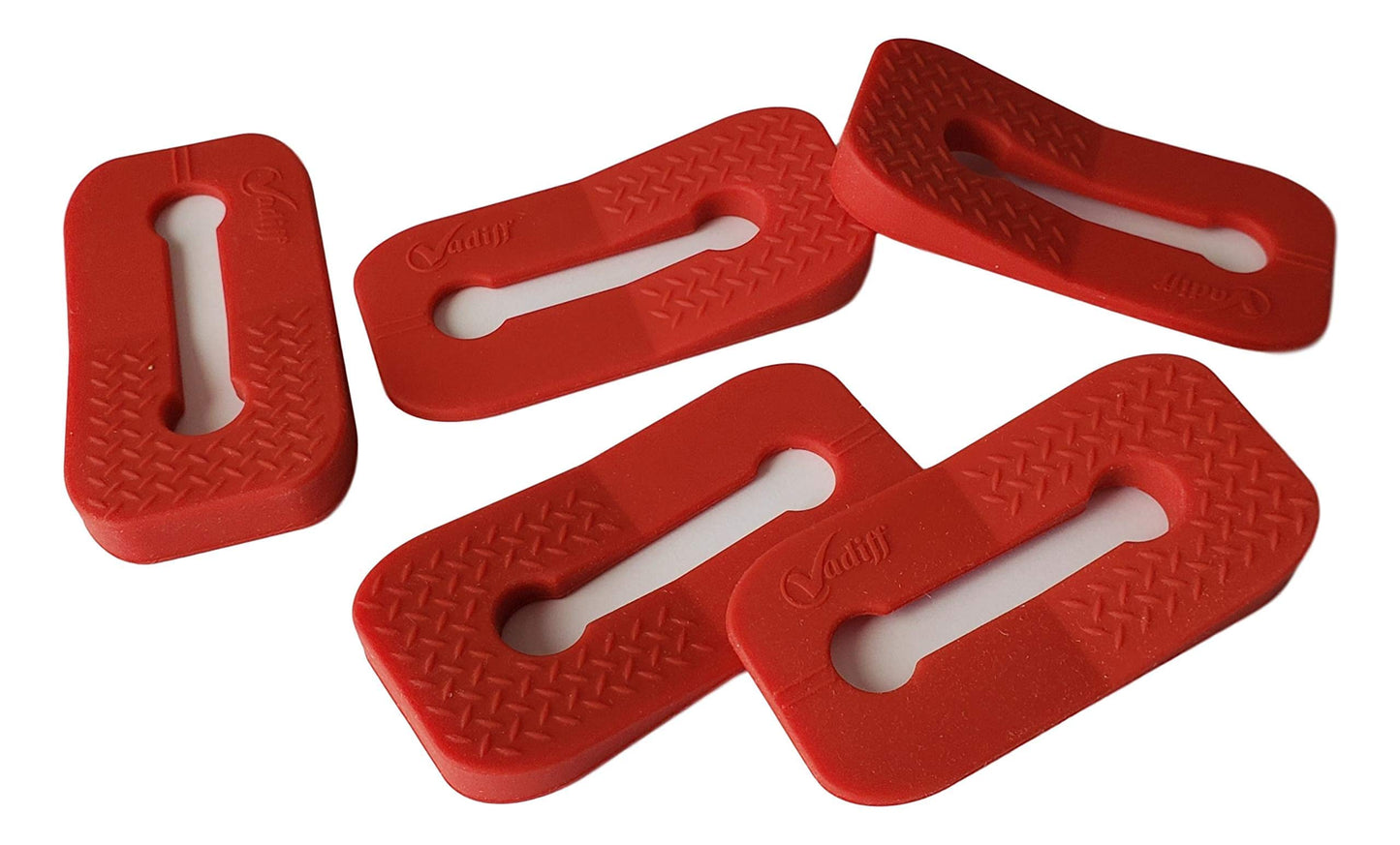 Vadiff Silicone Gas Stove Child Safety Knob Locks Oven Knob Guard (5Pk)(Red)