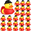 Sotiff 100 Pcs Firefighter Rubber Ducks Bulk 2 Inch Fireman Rubber Ducky for Firefighter Party Favors Birthday Party Gifts