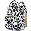 Xunteny Cow Print Baby Diaper Bag Backpack For Girls Boys, Waterproof Large Maternity Nappy Bags For Mom