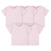 Gerber Baby Toddler 5-Pack Solid Short Sleeve T-Shirts Jersey 160 Gsm, Light Pink, 12 Months