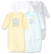 Gerber Unisex Baby Boy And Girls 4-Pack Sleeper Gown Animals Green 0-6 Months