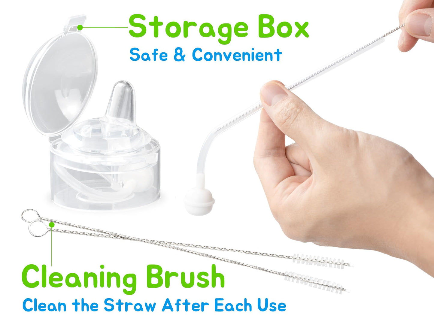 Sippy Cup Conversion Kit For Philips Avent Natural Baby Bottle, Transition Kit With Silicone Sippy Spout Nipple, Weighted Straw,