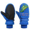 Toddler Mittens Winter Snow Glove Waterproof Mitten Warm Fleece Kid Ski Gloves For Boys Girls Blue Dinosaur S