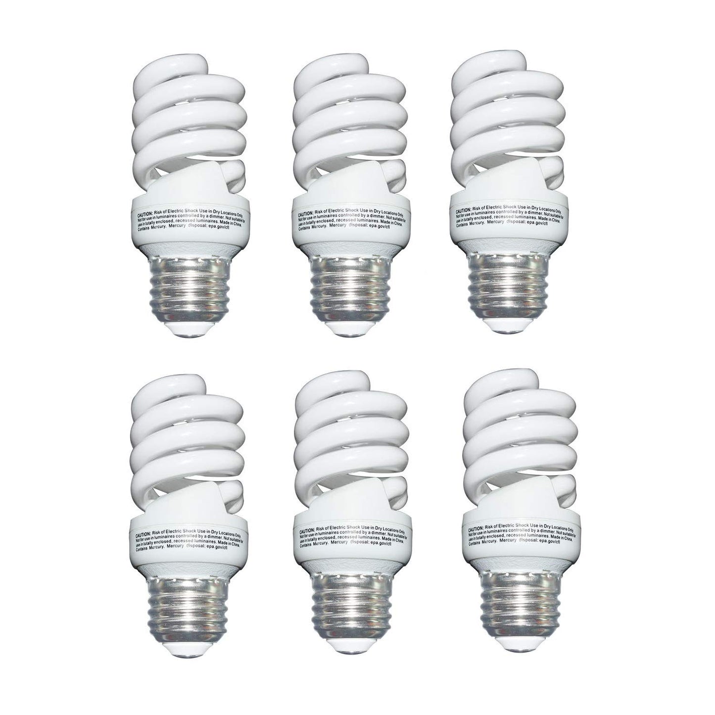 Unitedlux 13 Watt Cfl Light Bulbs 60 Watt Equivalent, Compact Fluorescent Bulb Soft White 1040Lm 120 Volt Mini Spiral Light Bulb