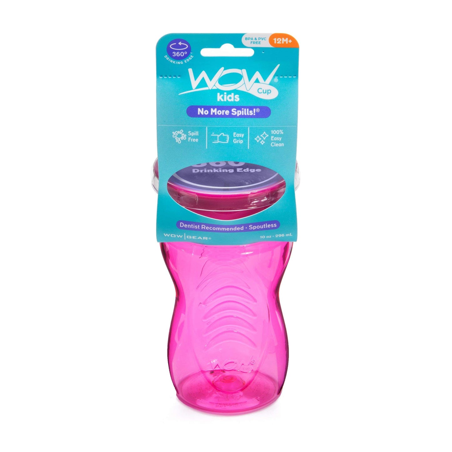 Wow Cup For Kids 360 Sippy Cup, Pink, 10 Oz / 296 Ml