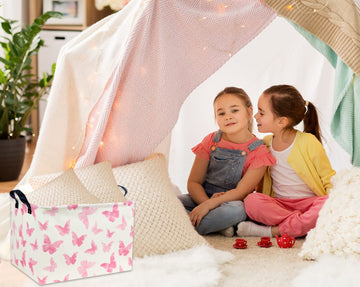 Tibaolover Rectangular Kids Storage Basket Gift Basket Baby Storage Basket Cute Kids Toy Storage Bin Organizer Shelf Book Basket