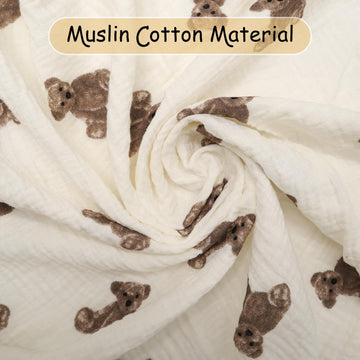 Muslin Nursing Cover For Baby Breastfeeding, Breathable 100% Cotton Breastfeeding Cover With Rigid Hoop For Mother Nursing Apron