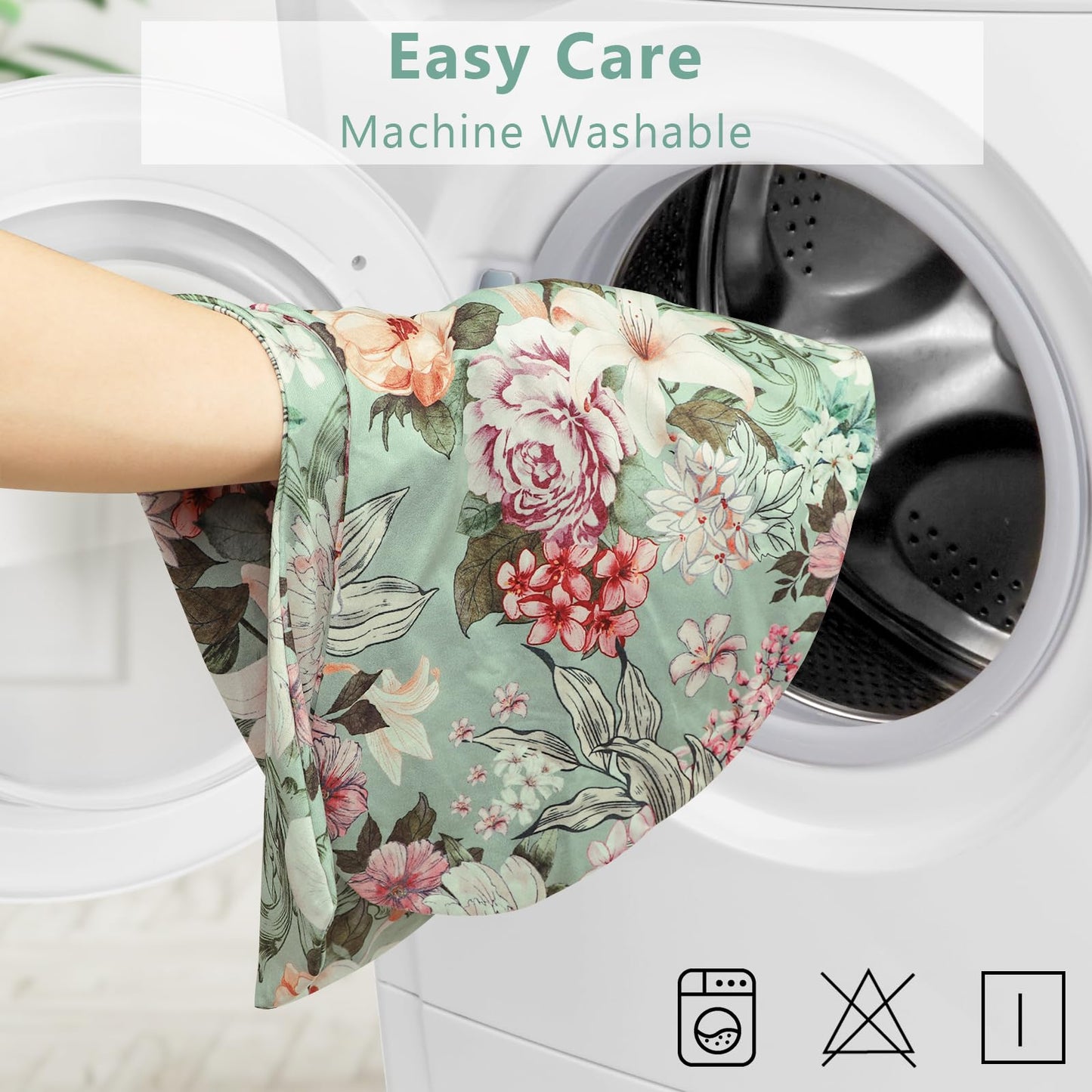 Hnhuaming Nursing Pillow Cover For Baby Girls Boys, Green Breastfeeding Pillow Cover, Stretchy Removable Feeding Pillow Case For