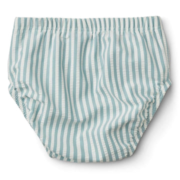 Ldioif Baby Boys Swim Diapers Neutral Washable Reusable Swimming Diapers Bpa Free Swimmers Striped Swimsuit Swim Pants 12-18M
