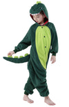 Canasour Dinosaur Onesie Kids Animal Halloween Cosplay Costume For 8-10 Years Girls Dino Unisex Outfuit One Piece Hooded Christm