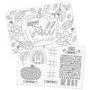 Thanksgiving Coloring Activity Placemats / 12 Happy Fall Coloring Sheets / 11' X 17' Double Sided Kids Fall Holiday Drawing Pa