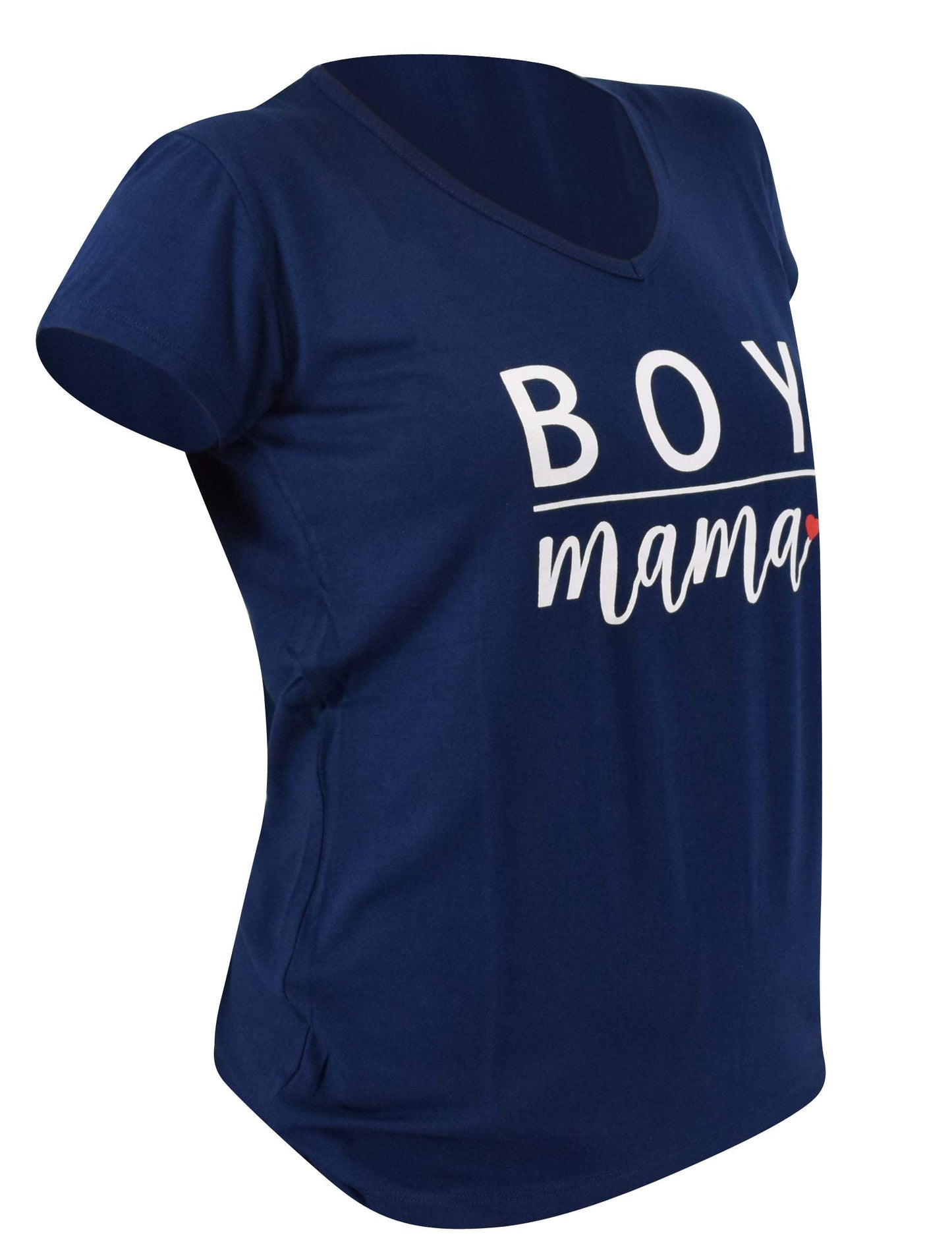 Boy Mama Matching Mommy And Me Outfits Mom Daughter Shirts Mothers Day Outfits Mama Mini Clothing (Womens M, Blue)