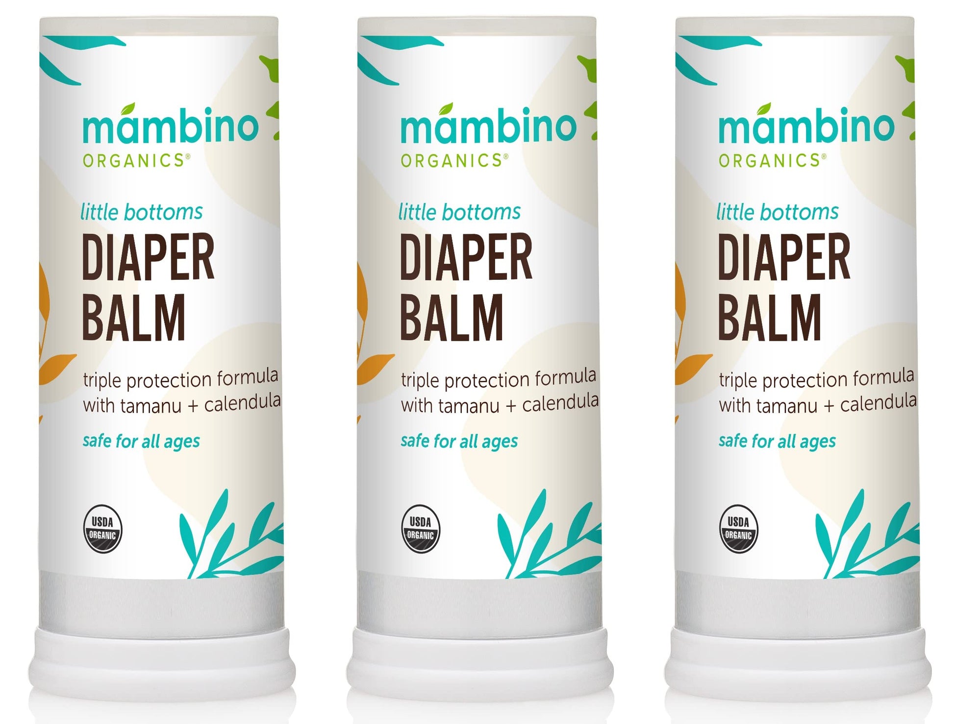 Mambino Organics Little Bottoms Diaper Balm, New & Improved Diaper Ointment Cream For Diaper Rash, Calendula - Oatmeal, Cruelty-