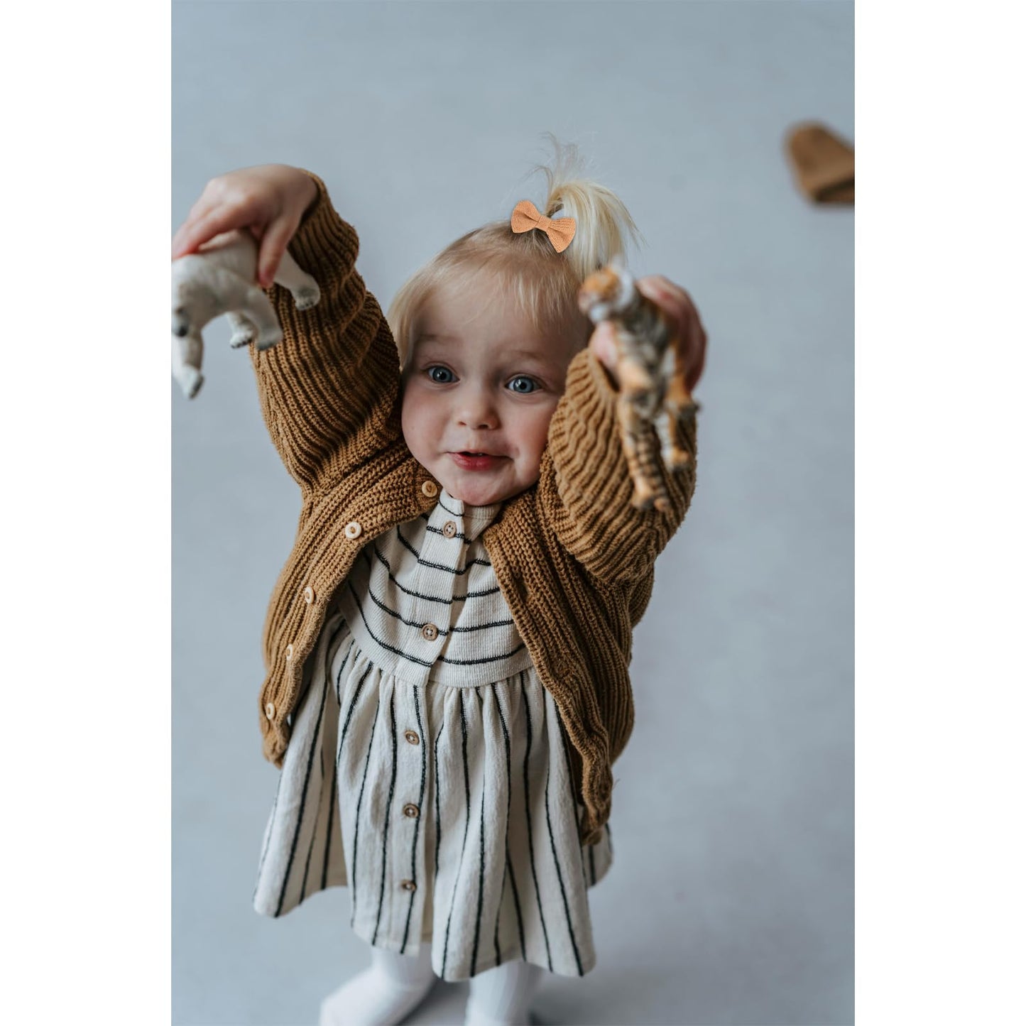 Toddler Hair Ties 2 Inches Cute Hair Bows For Girls 30 Pcs No Damage Elastic Hair Ties Girl Hair Accessories