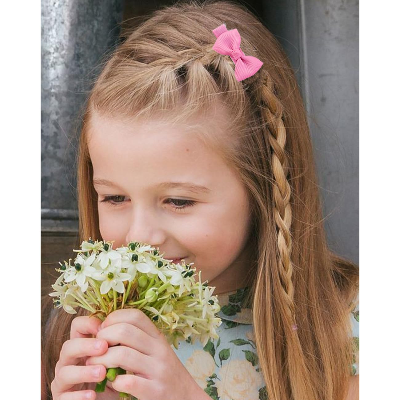 Juccpul Baby Hair Bows Clips For Girls 2' Fully Lined Hair Clips Grosgrain Ribbon Alligator Clips Bows For Baby Girls Infants T