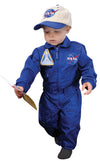 Aeromax Jr. Nasa Flight Suit, Blue, With Embroidered Cap And Official Looking Patches, Size 18 Months.