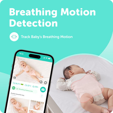 Cuboai Sleep Sensor Pad - Real-Time Baby Micro Movement Tracking & Motion Detection With Proactive Ai Baby Safety Alerts, Non-Co