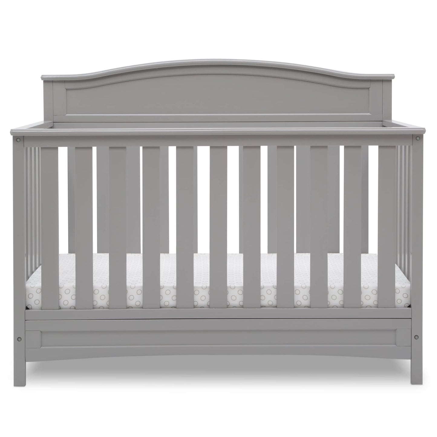 Delta Children Emery 4-In-1 Convertible Baby Crib - Greenguard Gold Certified, Grey
