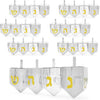 Hanukkah Fillable Dreidel Transparent Clear Can Be Filled With Hanukkah Gelt Or Hanukkah Chocolate (24-Pack)