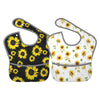 Qwalnely Sunflower Baby Stuff Baby Bibs 2Packs For 6-24 Months Waterproof Washable Fabric (Sunflower)
