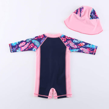 Sweegentle Baby Swimwear One-Piece Swimsuit Upf 50+ -Sun Protective Sunsuit Pink